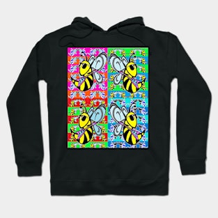 Bass,guitar,pop,art,bee,bees,rocker by LowEndGraphics Hoodie